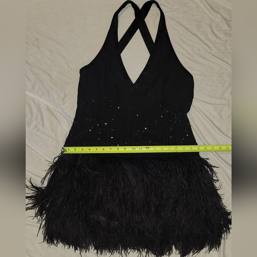 Bebe sequin feather party dress - Picture 14 of 14